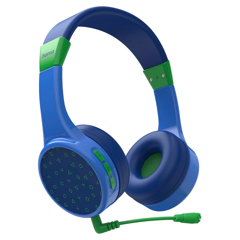 Hama Teens Guard Over-Ear Children&#39;s Bluetooth Wireless Headphone - Blue &amp; Green | 480354 from Hama - DID Electrical