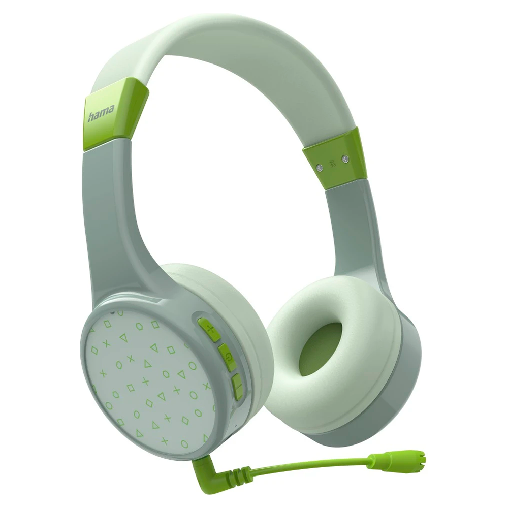 Hama Teens Guard Over-Ear Children&#39;s Bluetooth Wireless Headphone - Green &amp; Mint | 480361 from Hama - DID Electrical