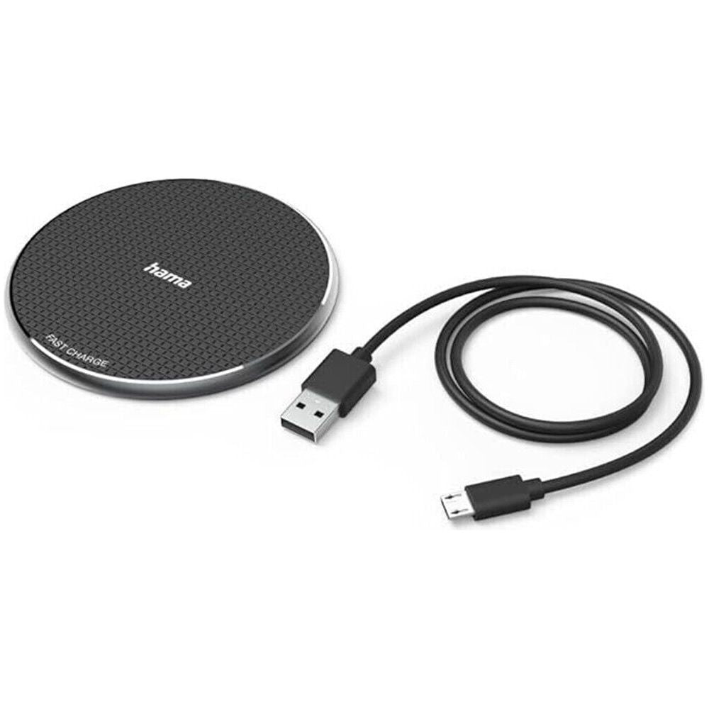 Hama QI-FC10 10W Wireless Induction Smartphone Charger - Black | 488589 from Hama - DID Electrical