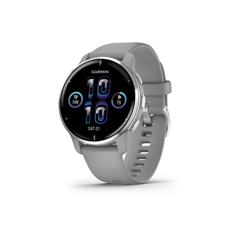 Garmin Venu 2 Plus Bluetooth Smart Watch - Powder Grey & Silver | 49-GAR-010-02496-10 from Garmin - DID Electrical