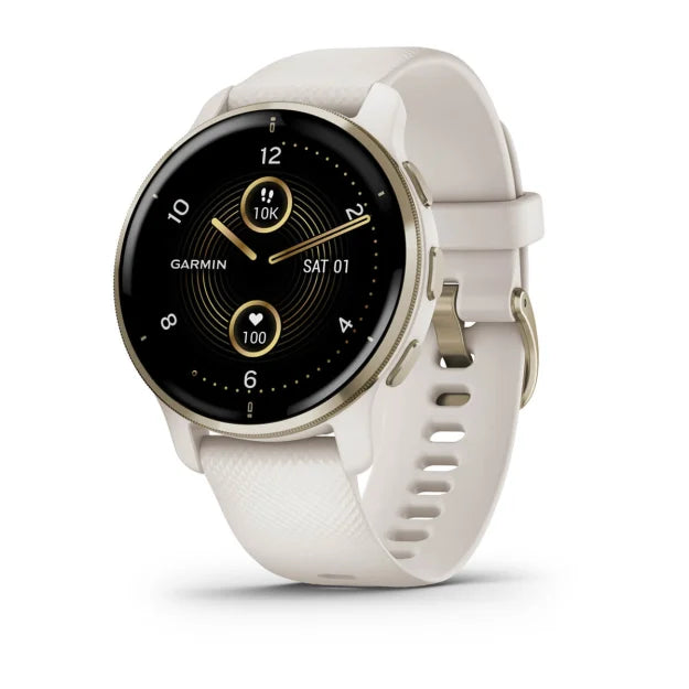 Garmin Venu 2 Plus Bluetooth Smart Watch - Ivory & Cream Gold | 49-GAR-010-02496-12 from Garmin - DID Electrical