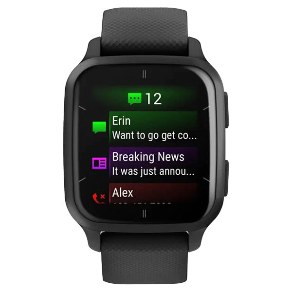 Garmin Venu Sq 2 Music Edition Smart Watch - Black & Slate | 49-GAR-010-02700-10 from Garmin - DID Electrical