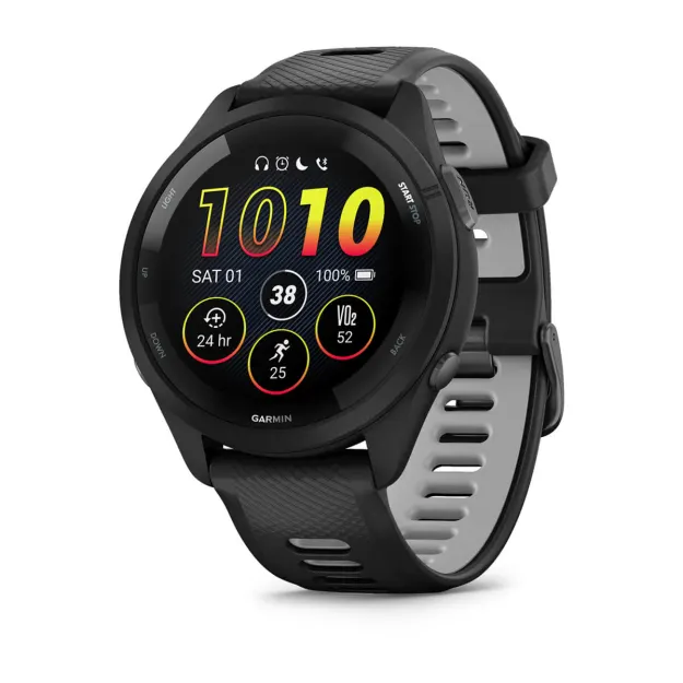 Garmin Forerunner 265 Running Smartwatch - Black/Powder Gray | 49-GAR-010-02810-10 from Garmin - DID Electrical