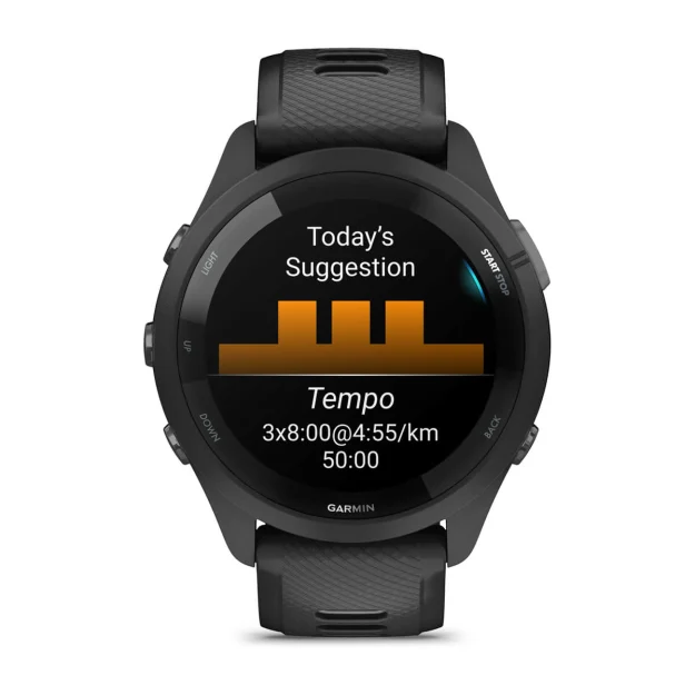 Garmin Forerunner 265 Running Smartwatch - Black/Powder Gray | 49-GAR-010-02810-10 from Garmin - DID Electrical