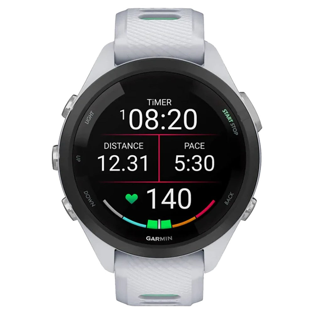 Garmin Forerunner 265S 1.1" Running Smartwatch - Whitestone/Neo Tropick | 49-GAR-010-02810-14 from Garmin - DID Electrical
