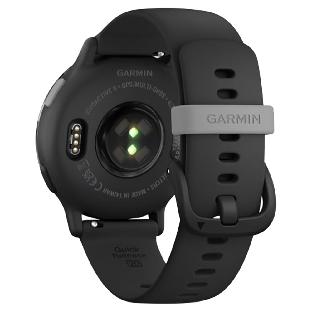Garmin Vivoactive 5 Aluminium Bezel Silicone Band - Slate & Black | 49-GAR-010-02862-10 from Garmin - DID Electrical