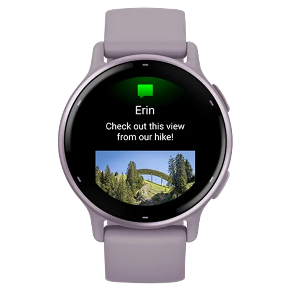 Garmin Vivoactive 5 Aluminium Bezel Silicone Band - Metallic Orchid &amp; Orchid | 49-GAR-010-02862-13 from Garmin - DID Electrical