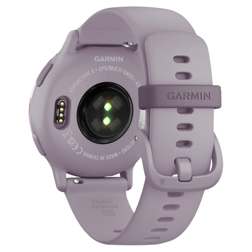 Garmin Vivoactive 5 Aluminium Bezel Silicone Band - Metallic Orchid &amp; Orchid | 49-GAR-010-02862-13 from Garmin - DID Electrical