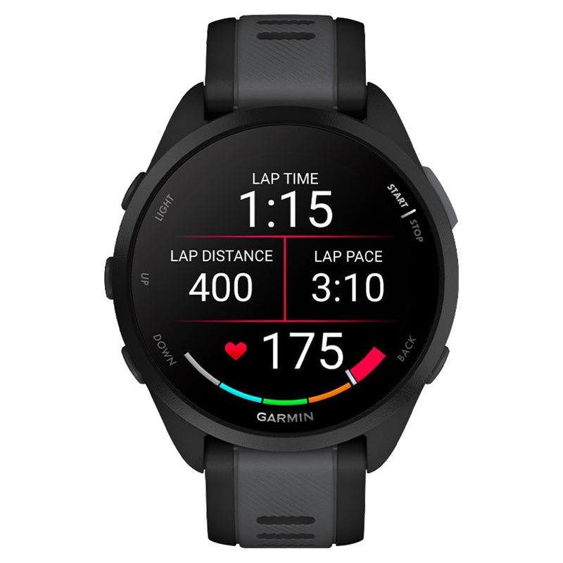 Garmin Forerunner 165 Smart Watch - Black & Slate Grey | 49-GAR-010-02863-20 from Garmin - DID Electrical