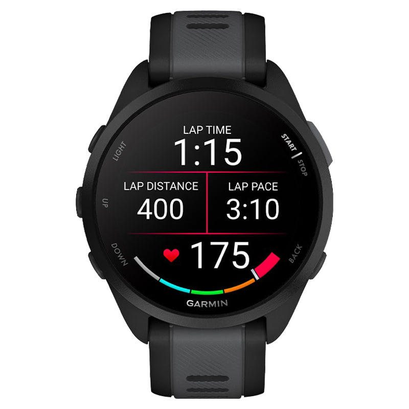 Garmin Forerunner 165 Music Smart Watch - Black & Slate Grey | 49-GAR-010-02863-30 from Garmin - DID Electrical