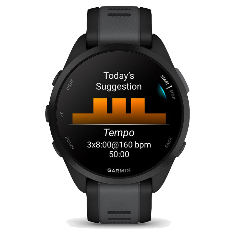 Garmin Forerunner 165 Music Smart Watch - Black & Slate Grey | 49-GAR-010-02863-30 from Garmin - DID Electrical