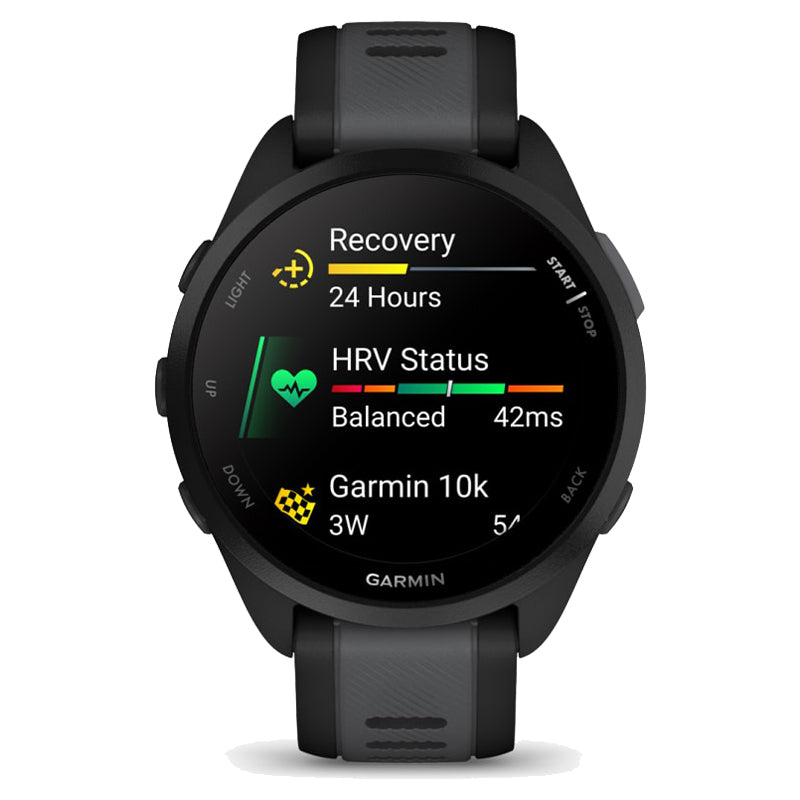 Garmin Forerunner 165 Music Smart Watch - Black & Slate Grey | 49-GAR-010-02863-30 from Garmin - DID Electrical