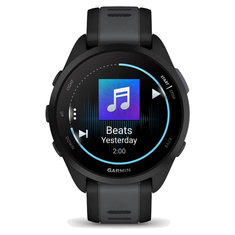 Garmin Forerunner 165 Music Smart Watch - Black & Slate Grey | 49-GAR-010-02863-30 from Garmin - DID Electrical
