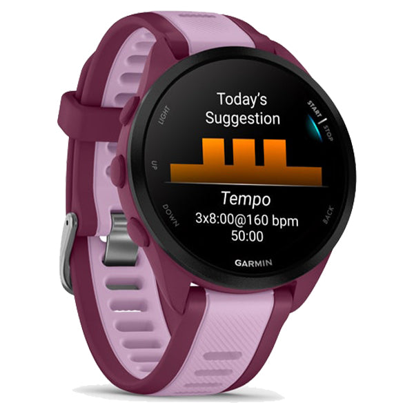 Garmin Forerunner 165 Music Smart Watch - Berry &amp; Lilac | 49-GAR-010-02863-33 from Garmin - DID Electrical