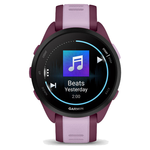 Garmin Forerunner 165 Music Smart Watch - Berry &amp; Lilac | 49-GAR-010-02863-33 from Garmin - DID Electrical