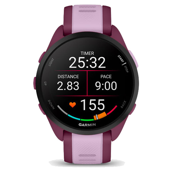 Garmin Forerunner 165 Music Smart Watch - Berry & Lilac | 49-GAR-010-02863-33 from Garmin - DID Electrical