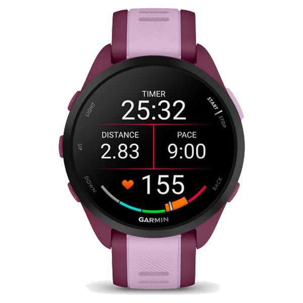 Garmin Forerunner 165 Music Smart Watch - Berry &amp; Lilac | 49-GAR-010-02863-33 from Garmin - DID Electrical