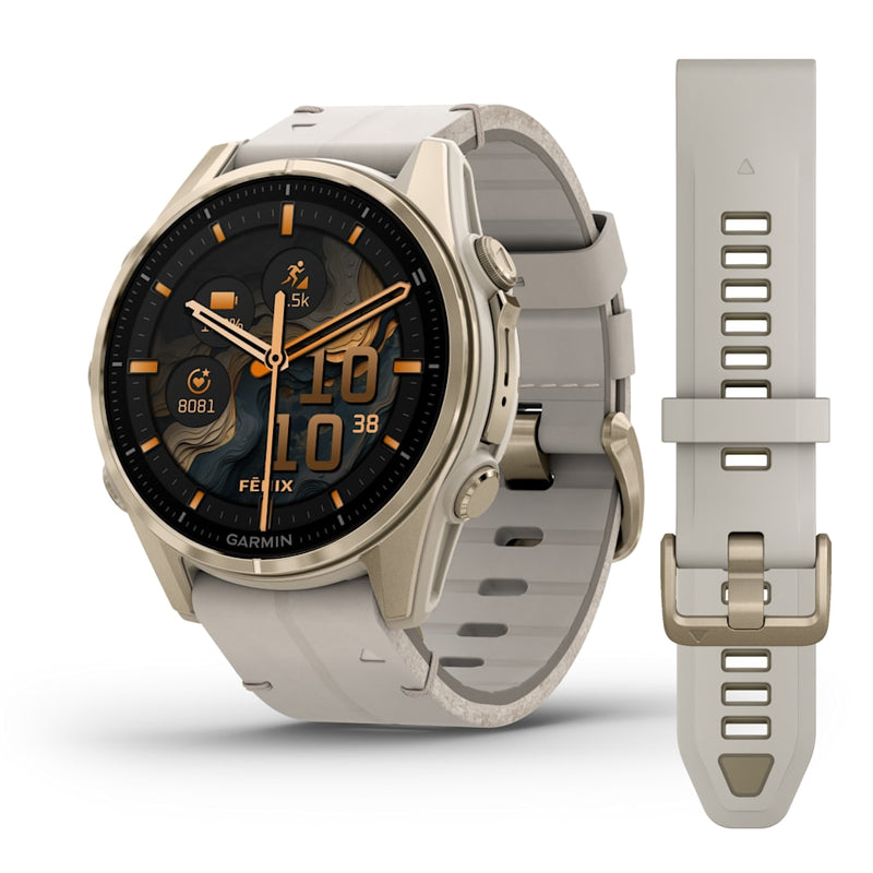 Garmin Fenix 8 43MM Smart Watch - Soft Gold | 49-GAR-010-02903-40 from Garmin - DID Electrical