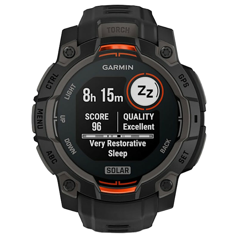 Garmin Instinct 3 45MM Solar Smart Watch - Black | 49-GAR-010-02934-00 from Garmin - DID Electrical