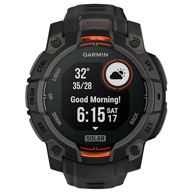 Garmin Instinct 3 45MM Solar Smart Watch - Black | 49-GAR-010-02934-00 from Garmin - DID Electrical
