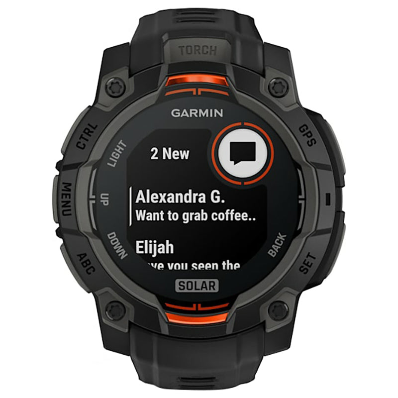 Garmin Instinct 3 45MM Solar Smart Watch - Black | 49-GAR-010-02934-00 from Garmin - DID Electrical