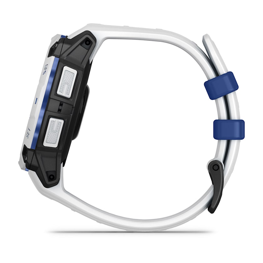 Garmin Instinct 3 45MM Solar Smart Watch with Whitestone and Bolt Blue Band - Whitestone | 49-GAR-010-02934-03 from Garmin - DID Electrical