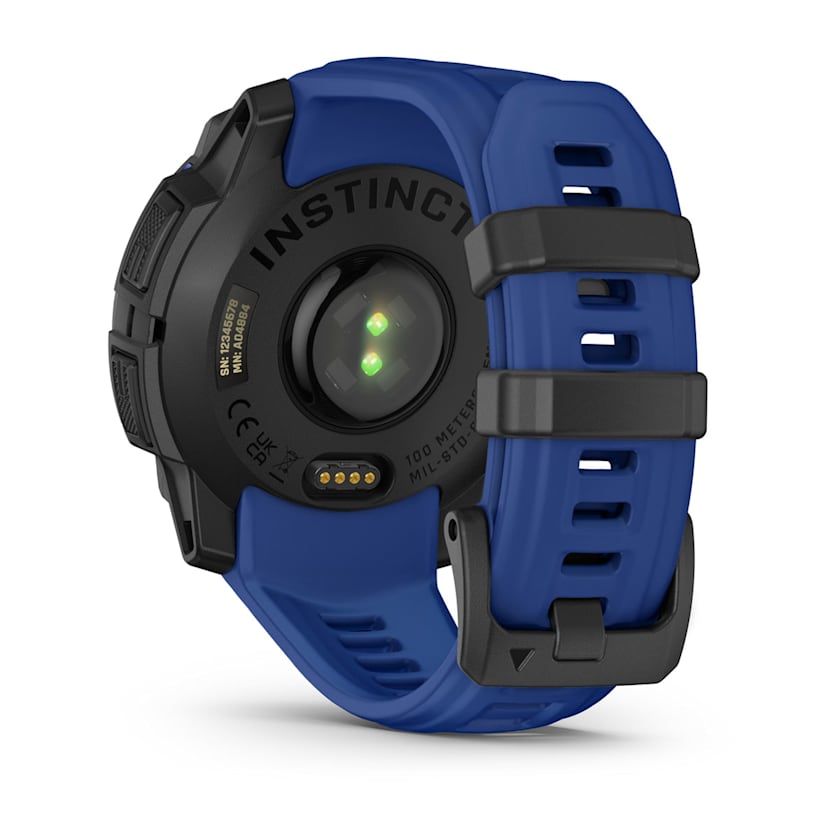 Garmin Instinct 3 45MM Smart Watch with Bolt Blue and Black Band - Black | 49-GAR-010-02936-03 from Garmin - DID Electrical
