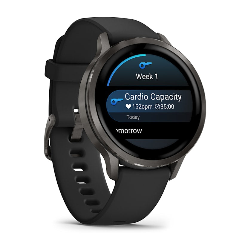 Garmin Venu 4 41MM Smart Watch with Black Silicone Band - Slate | 49-GAR-010-03013-02 from Garmin - DID Electrical
