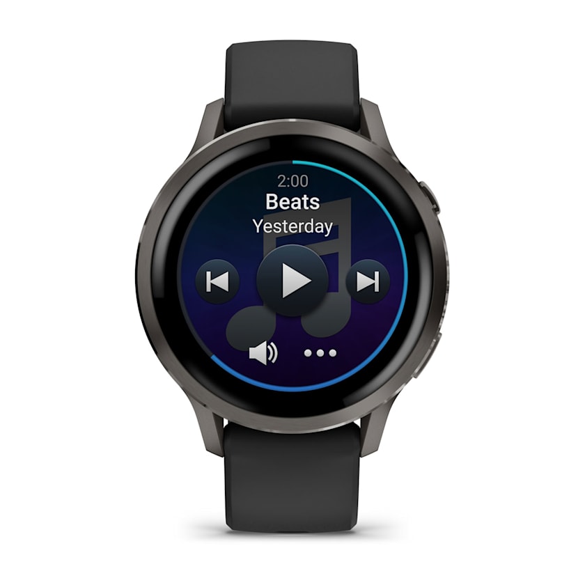 Garmin Venu 4 41MM Smart Watch with Black Silicone Band - Slate | 49-GAR-010-03013-02 from Garmin - DID Electrical