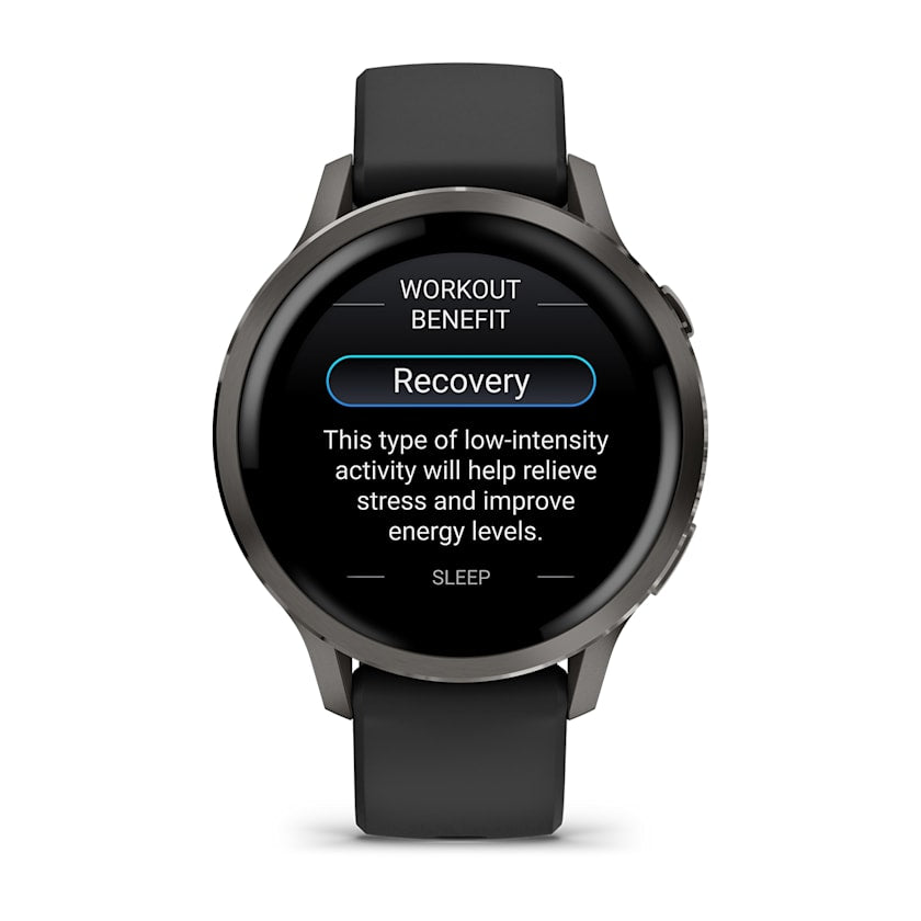Garmin Venu 4 41MM Smart Watch with Black Silicone Band - Slate | 49-GAR-010-03013-02 from Garmin - DID Electrical
