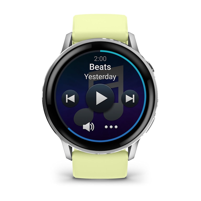 Garmin Venu 4 45MM Smart Watch with Citron Silicone Band - Silver | 49-GAR-010-03014-02 from Garmin - DID Electrical