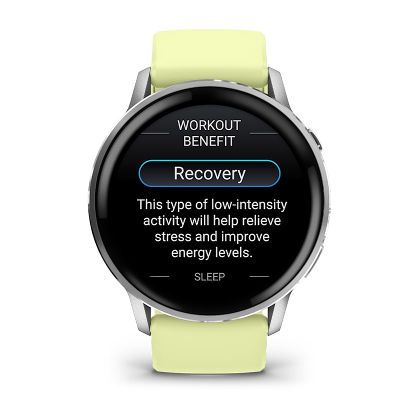 Garmin Venu 4 45MM Smart Watch with Citron Silicone Band - Silver | 49-GAR-010-03014-02 from Garmin - DID Electrical