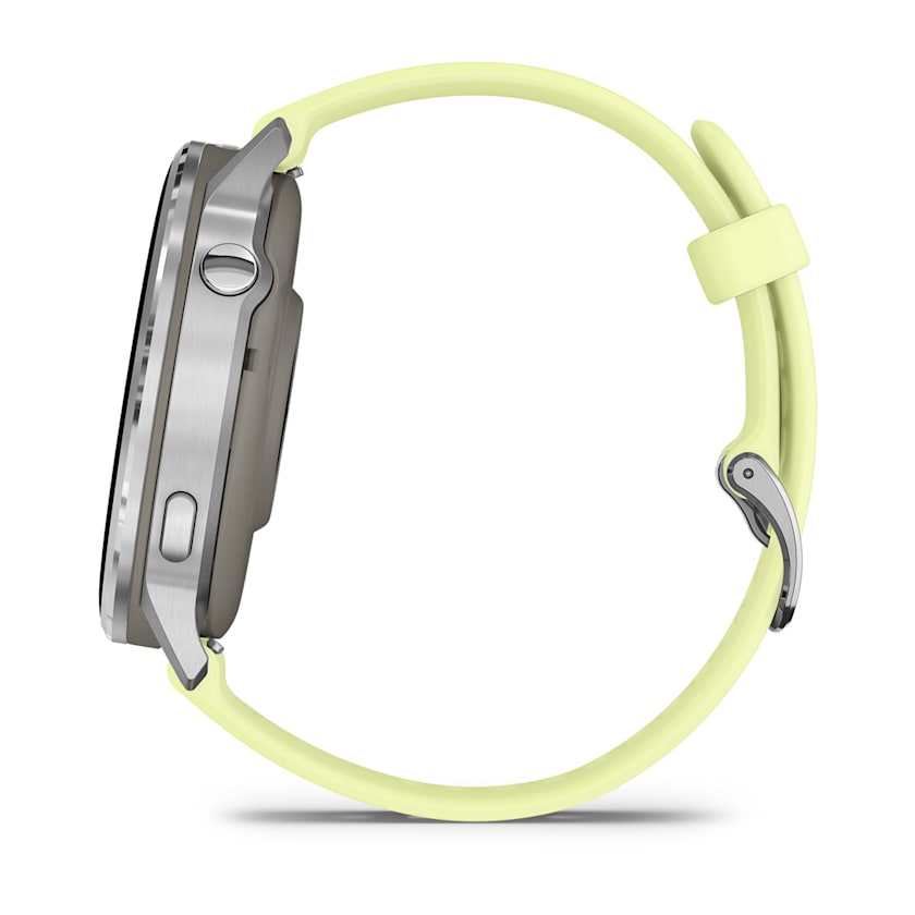 Garmin Venu 4 45MM Smart Watch with Citron Silicone Band - Silver | 49-GAR-010-03014-02 from Garmin - DID Electrical