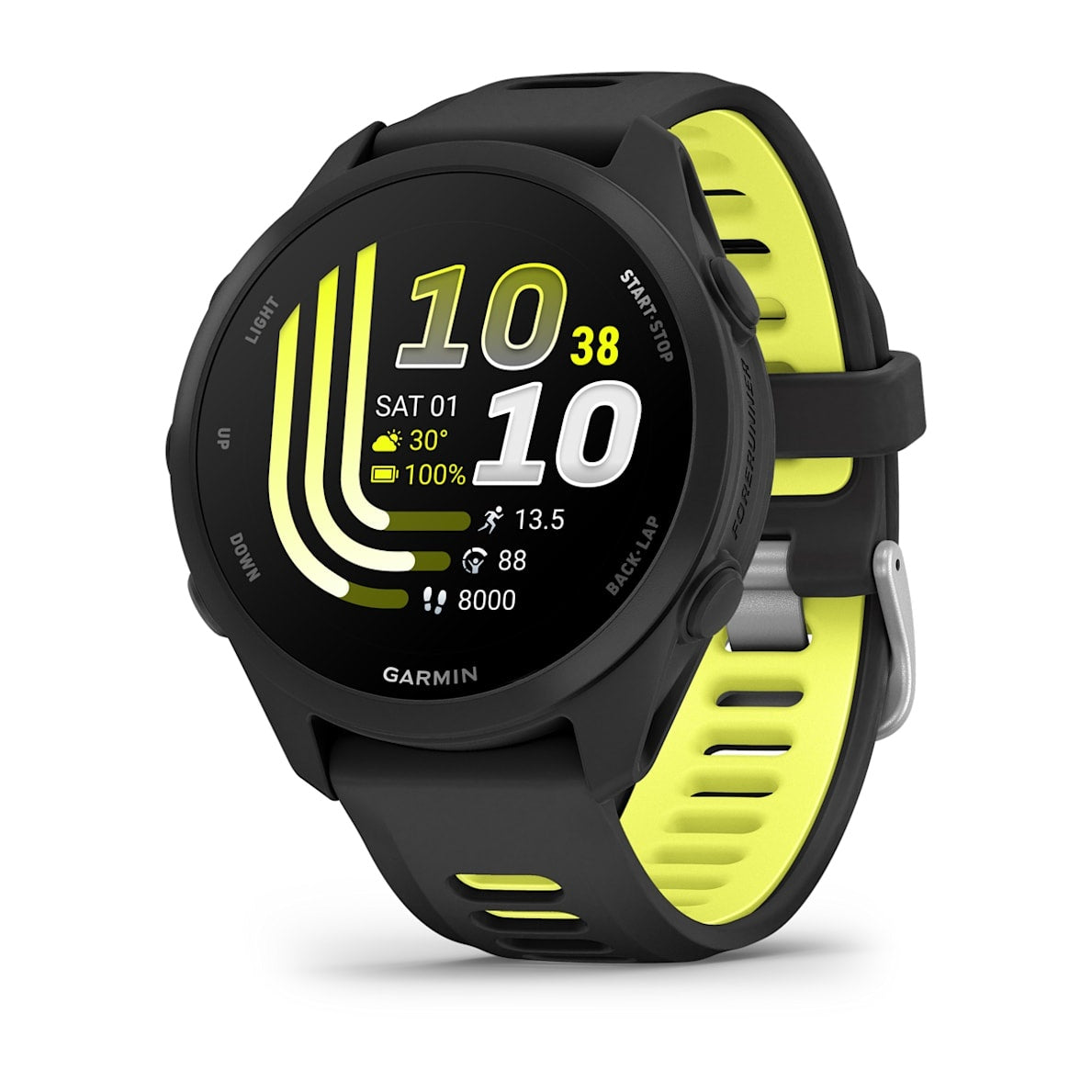 Garmin Forerunner 170 43MM Smart Watch - Black & Amp Yellow | 49-GAR-010-03920-00