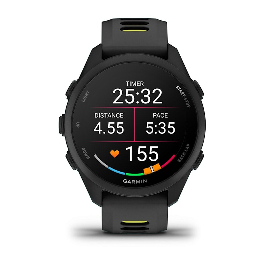 Garmin Forerunner 170 43MM Smart Watch - Black & Amp Yellow | 49-GAR-010-03920-00