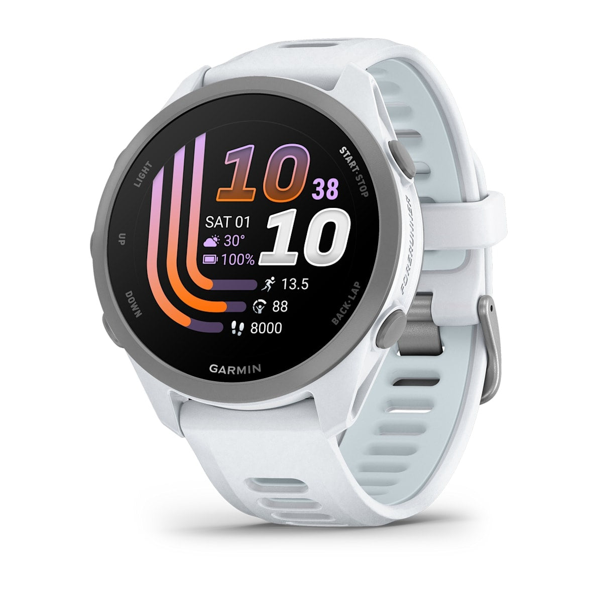 Garmin Forerunner 170 43MM Smart Watch - Whitestone & Cloud Blue | 49-GAR-010-03920-01