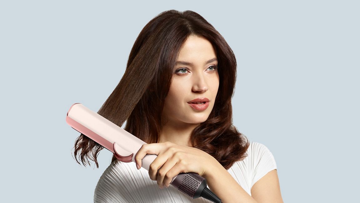 Dyson Airstrait Hair Straightener and Dryer - Ceramic Pink & Rose Gold | 493301-01