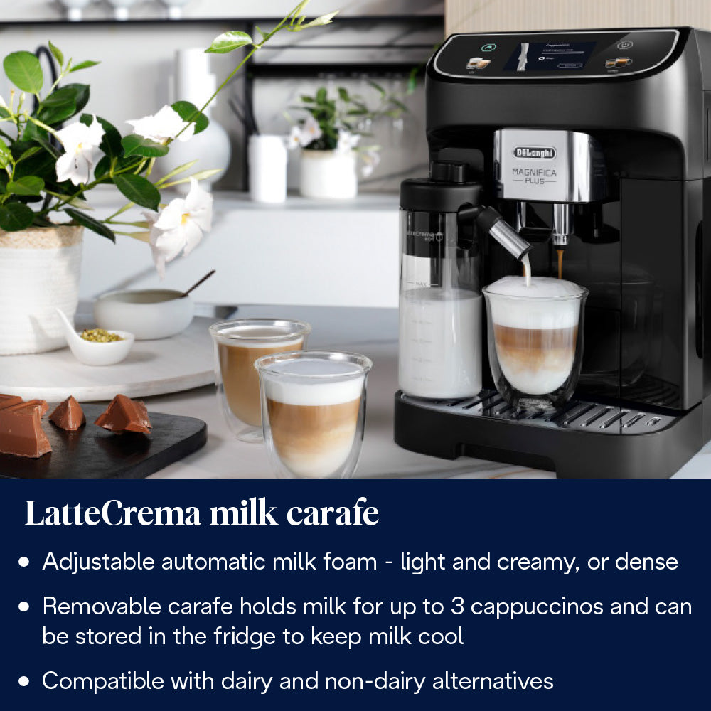 DeLonghi Magnifica Plus Bean to Cup Automatic Coffee Machine - Black | ECAM320.60.B