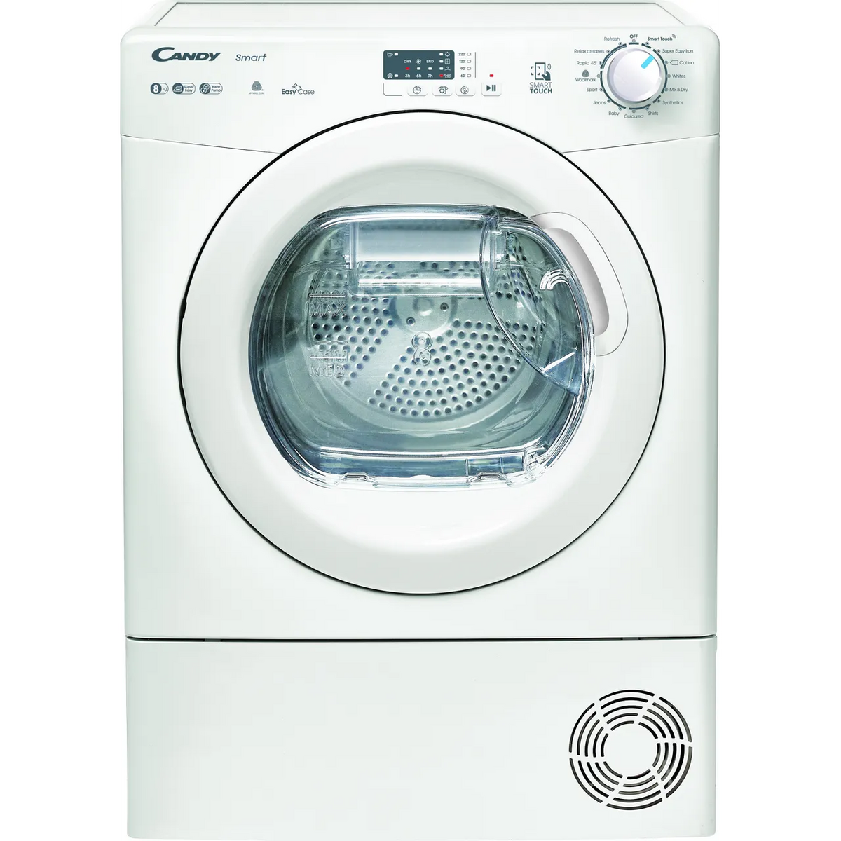 Candy Smart 8KG Freestanding Heat Pump Tumble Dryer - White | CSE H8ELE-80 from Candy - DID Electrical