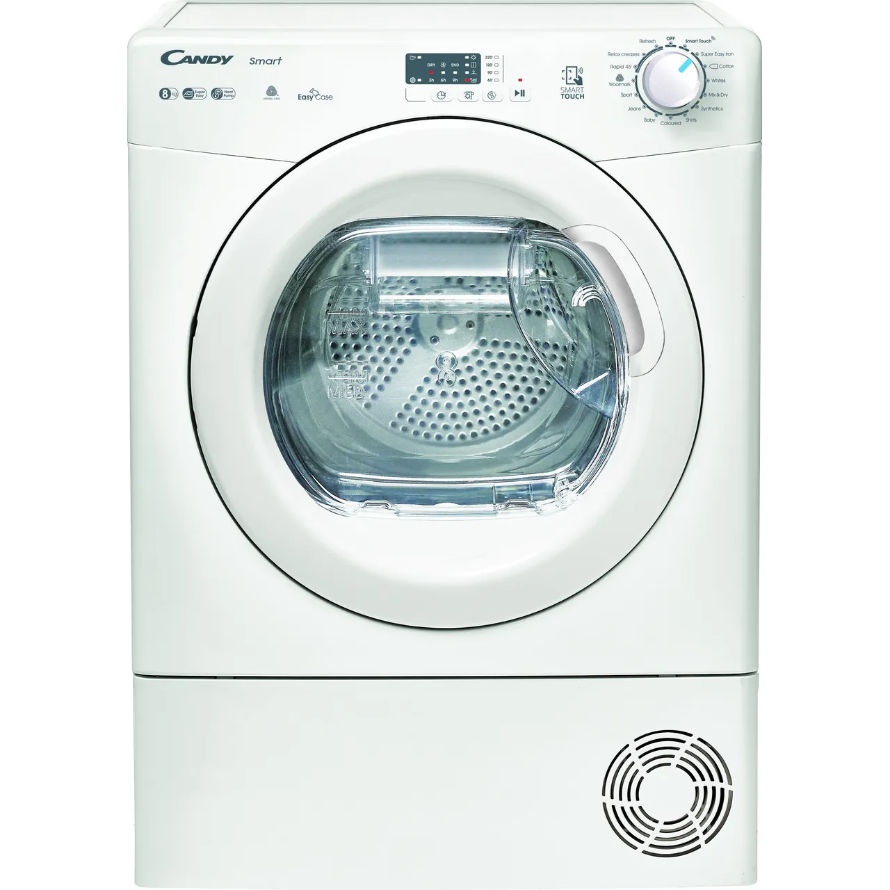 Candy Smart 8KG Freestanding Heat Pump Tumble Dryer - White | CSE H8ELE-80 from Candy - DID Electrical