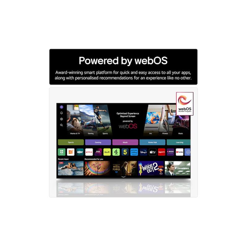 LG QNED70 50" 4K Smart TV - Black | 50QNED70A6A.AEK from LG - DID Electrical