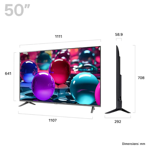 LG UA73 50" 4K Smart TV - Black | 50UA73006LA.AEK from LG - DID Electrical