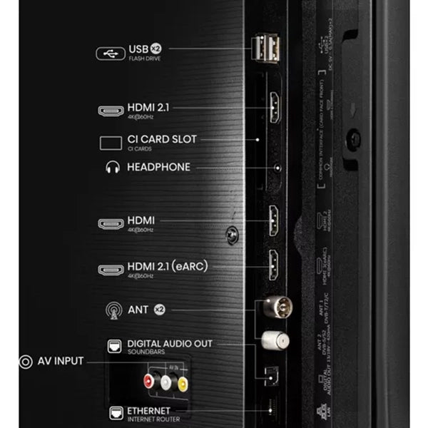 Hisense A6Q 50" 4K Smart TV - Black | 50a61q from Hisense - DID Electrical