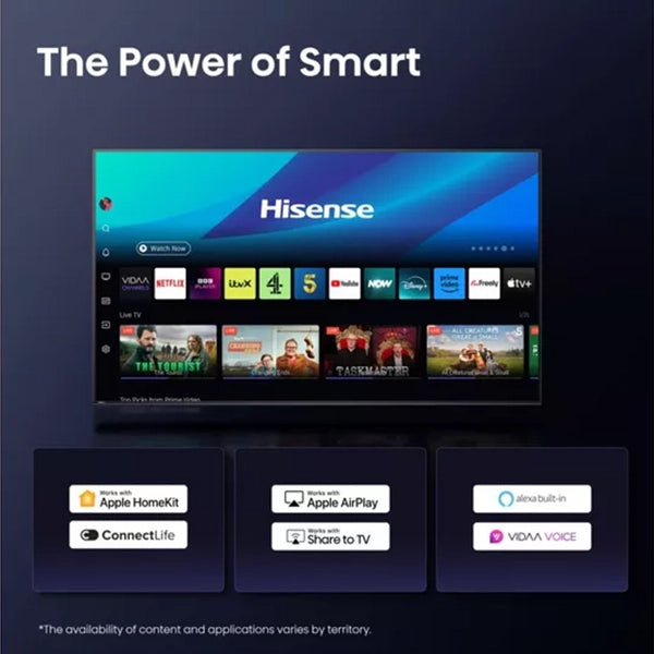 Hisense A6Q 50" 4K Smart TV - Black | 50a61q from Hisense - DID Electrical