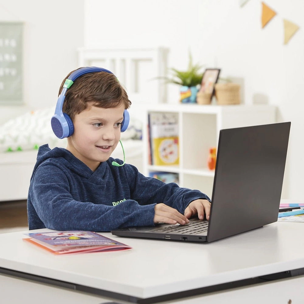 Hama Teens Guard On-Ear Wireless Kids Headphones - Blue & Green | 514486 from Hama - DID Electrical