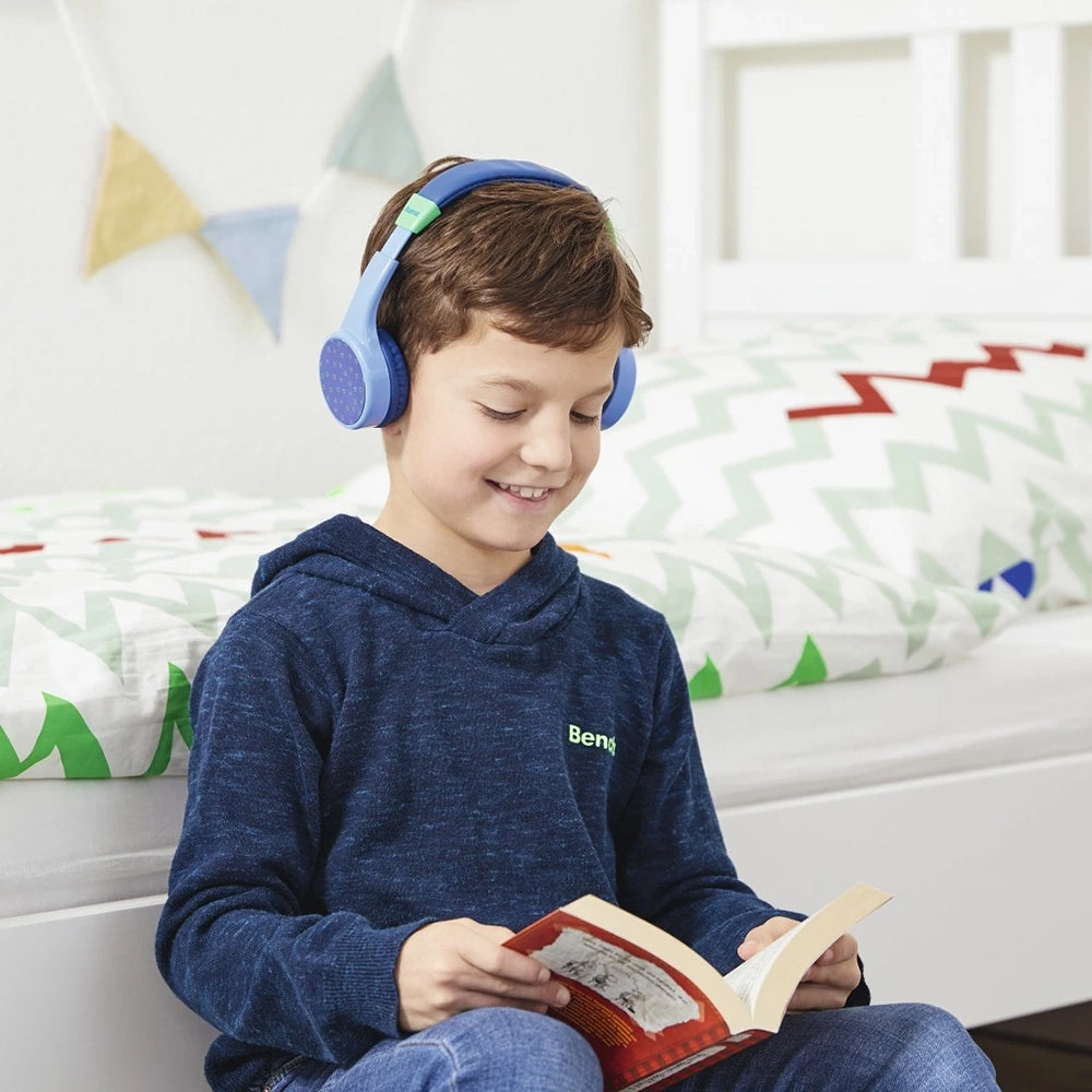Hama Teens Guard On-Ear Wireless Kids Headphones - Blue & Green | 514486 from Hama - DID Electrical