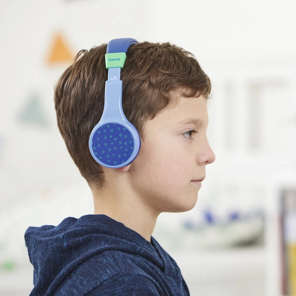 Hama Teens Guard On-Ear Wireless Kids Headphones - Blue & Green | 514486 from Hama - DID Electrical