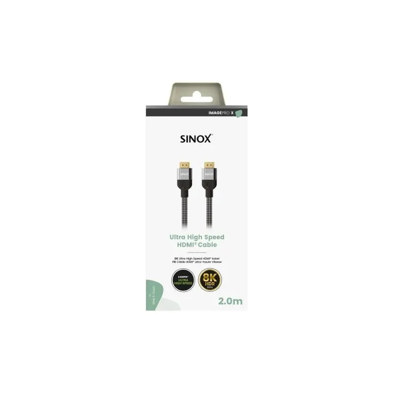 Sinox Pro X 2M Ultra High Speed HDMI Cable - Black | 51842 from Sinox - DID Electrical