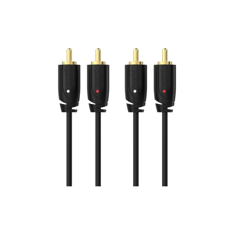Sinox Pro 2M Stereo RCA Phono Cable - Black | 52214 from Sinox - DID Electrical