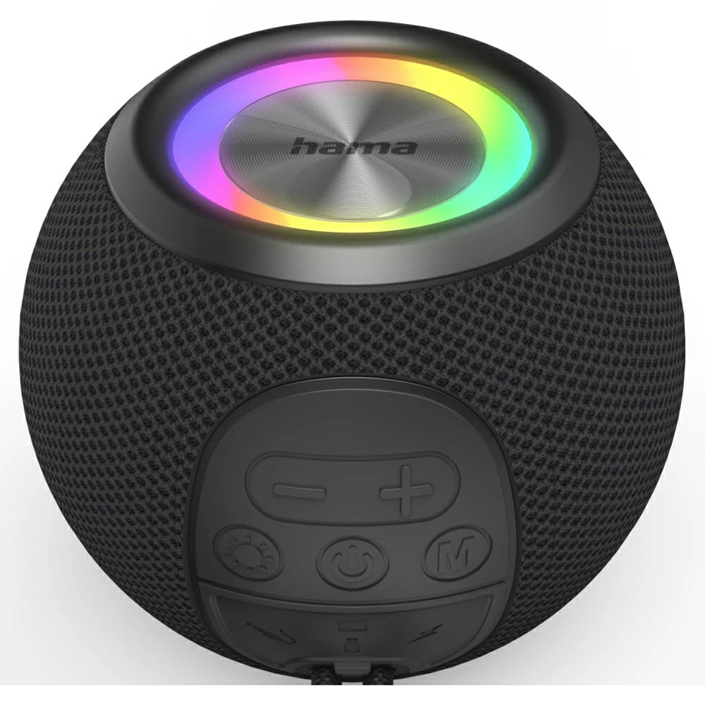 Hama Ball Shape Portable Bluetooth Speaker - Black | 528209 from Hama - DID Electrical